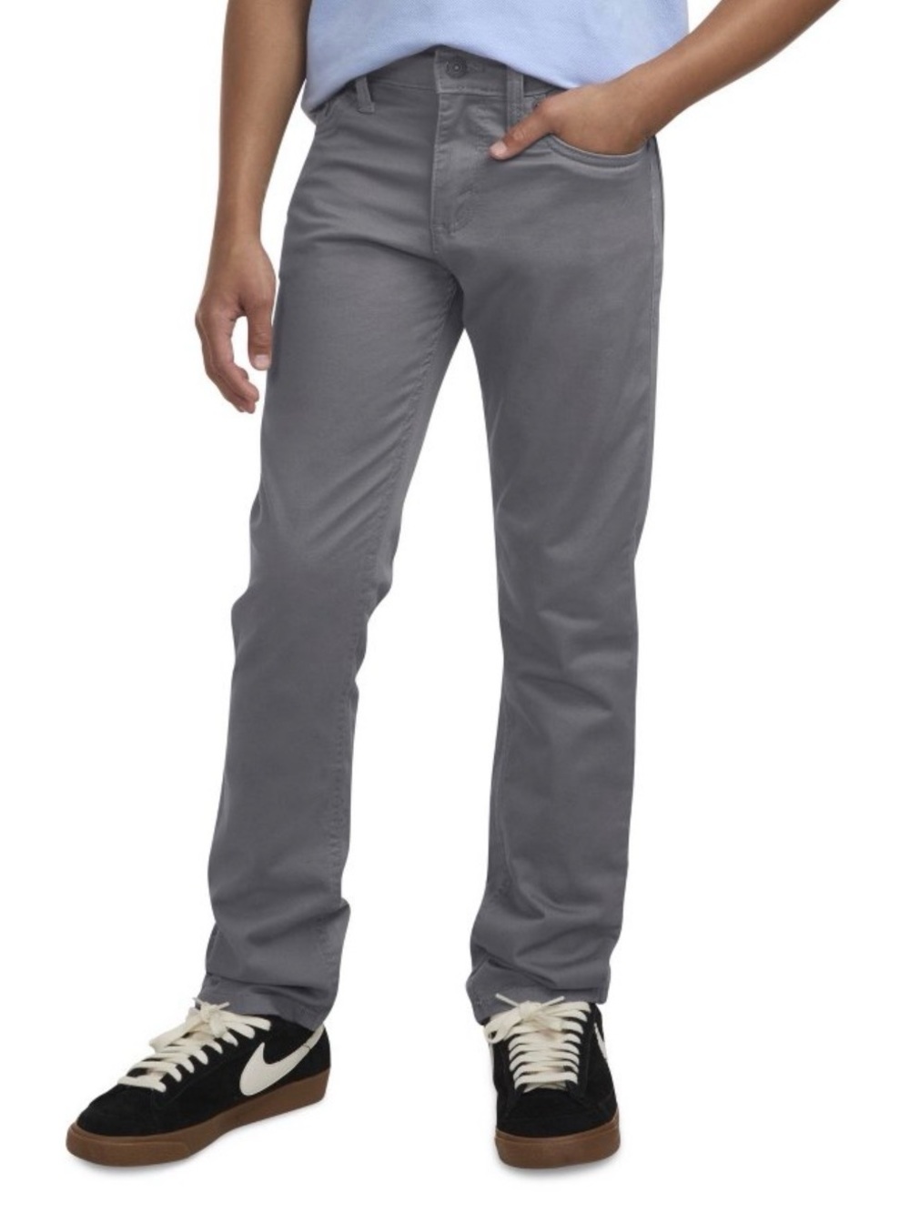Levi’s Boys 511 Slim Sueded Pants Size 6 Dark Gray